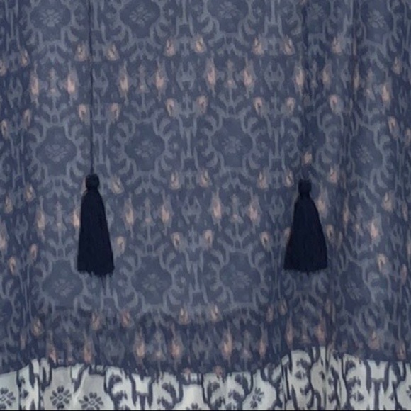 Rewind Sleeveless Tiered Mini Dress Blue, Pink and White Womens Size Small - Picture 3 of 10